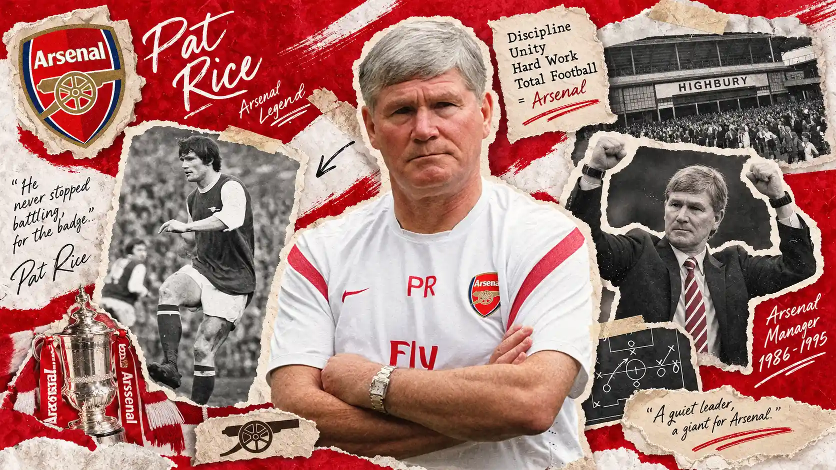 Pat Rice: Setengah Abad Dedikasi dan Jantung Sejati di Balik Dinasti Emas Arsenal